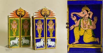 Kathanik . कथनिक ☀ Kaavad a Wooden Shrine - Ganesh { Single piece } ~ 5